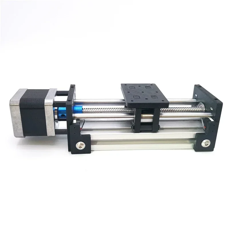 Motor Linear Slide Rail Slide Module Forward and Reverse Motion Double Optical Axis Screw Small Electric