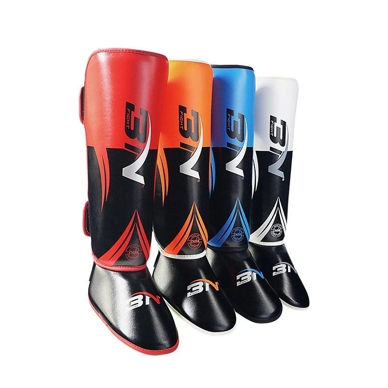 BNPRO-MMA Boxing Shin Guards, Kickboxing, Ankle Support Equipment, Karate Protectors, Sanda, Muay Thai Leggings, Youth, Adult