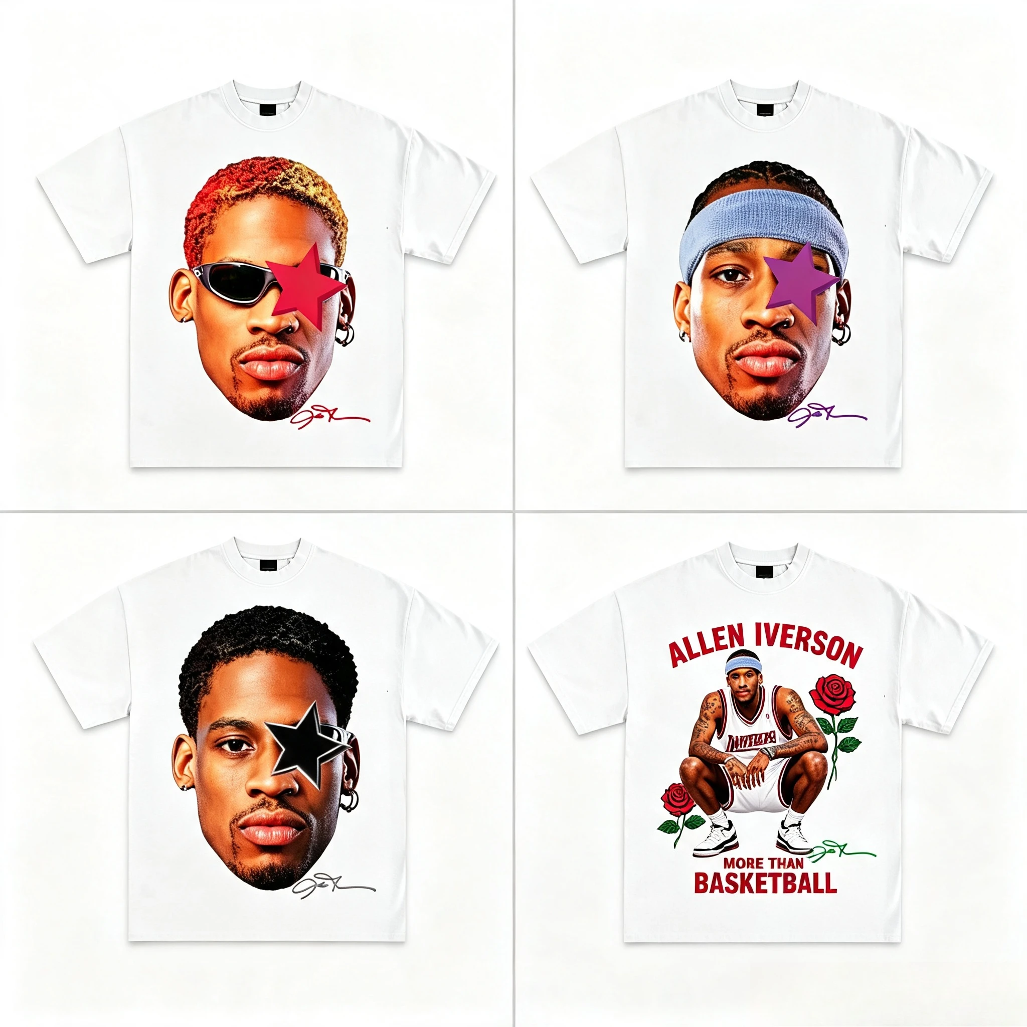 Vintage Collectible Clothing - Popcultuur Vintage Grafische T-shirtcollectie Amerikaanse Rap