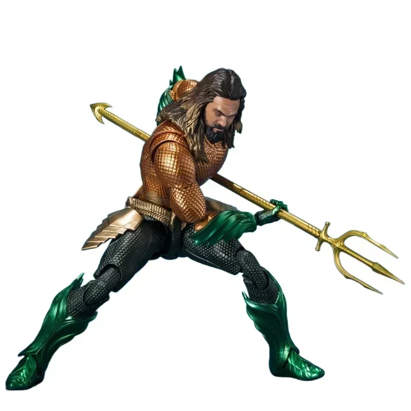 In Stock Original Bandai SHF The Lost Kingdom Aquaman Aquaman 2 Action Figure Animation Toys Gift Model Collector Anime Hobby