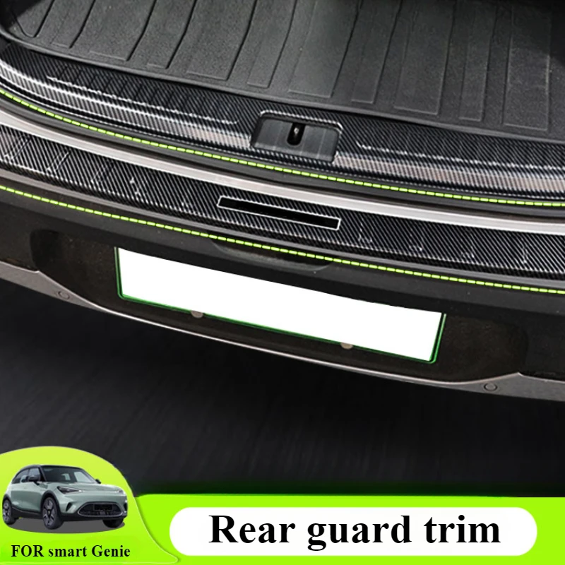 FOR smart Spirit One car interior built-in rear guard modified to protect the trunk trim strip patch