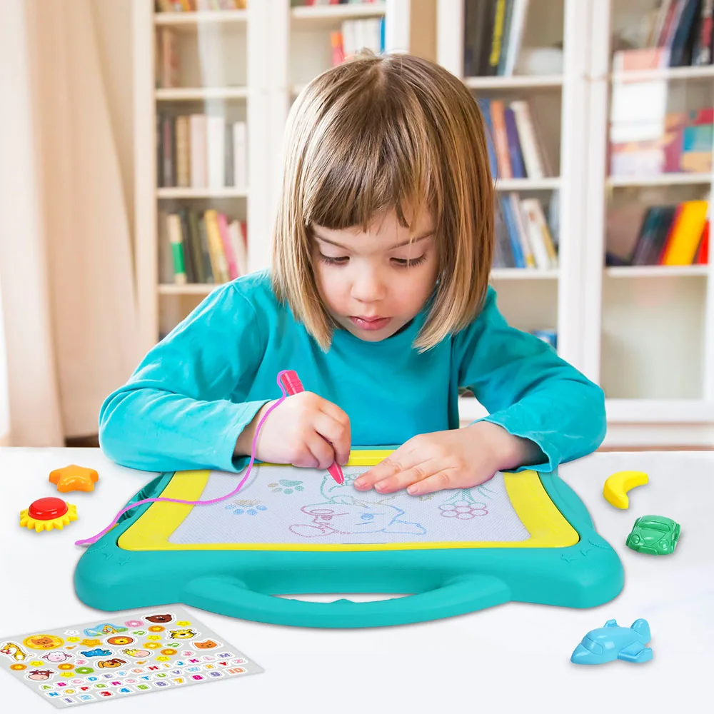Jouets de planche à dessin pour filles et garçons de 3 ans et plus, cadeaux d'anniversaire et de noël, jouets d'apprentissage éducatif pour enfants, gribouillage effaçable aux couleurs
