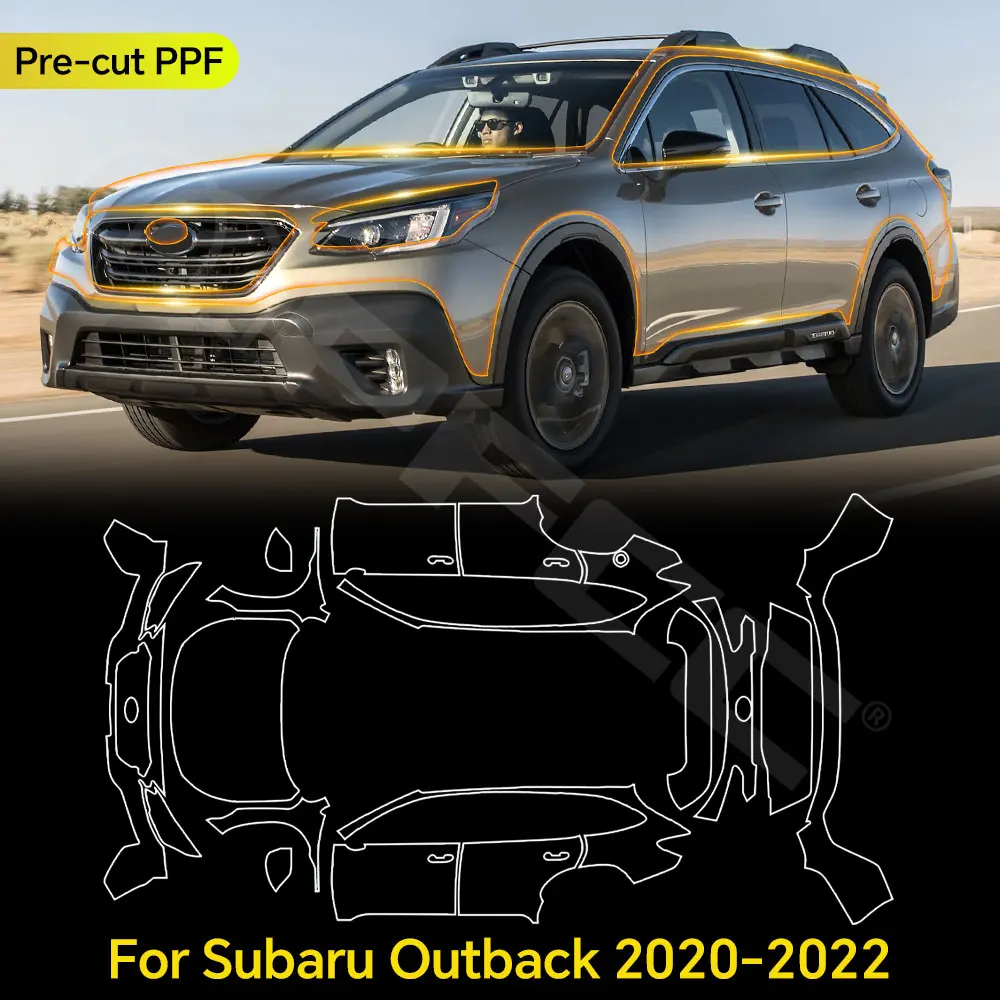 

For Subaru Outback 2020 2021 2022 TPU Paint Protection Film Clear Bra Car Body Anti-Scratch Pre-cut PPF Invisible Resistant Kit