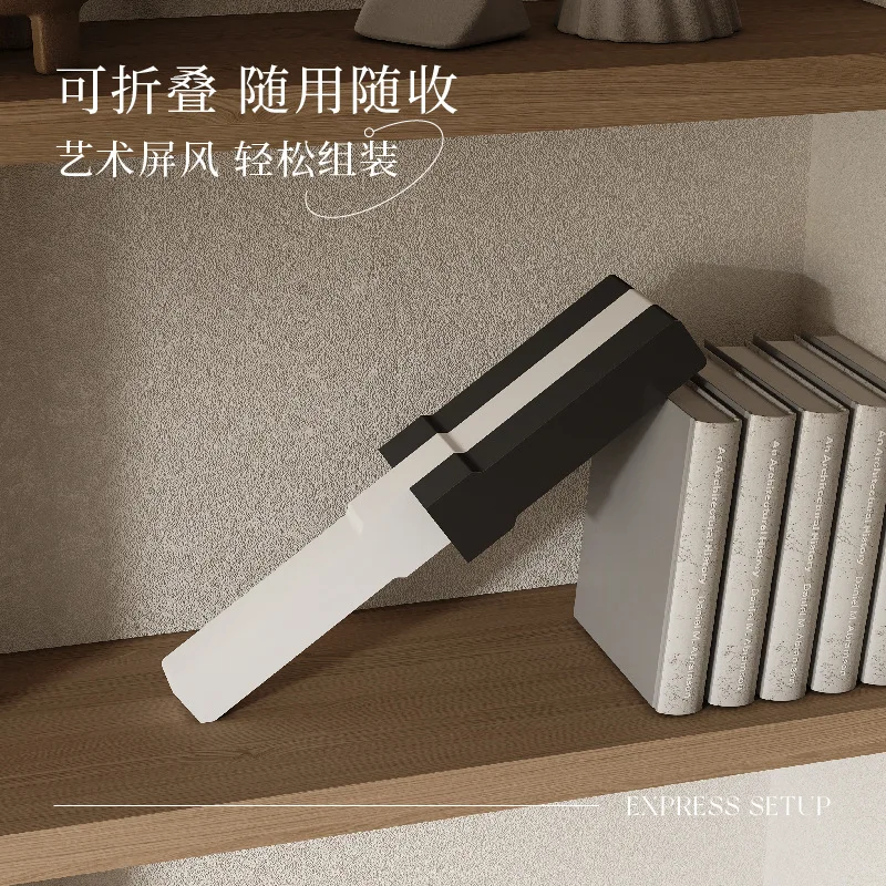 Foldable desktop mobile screen anti-droplet desk baffle partition folding portable