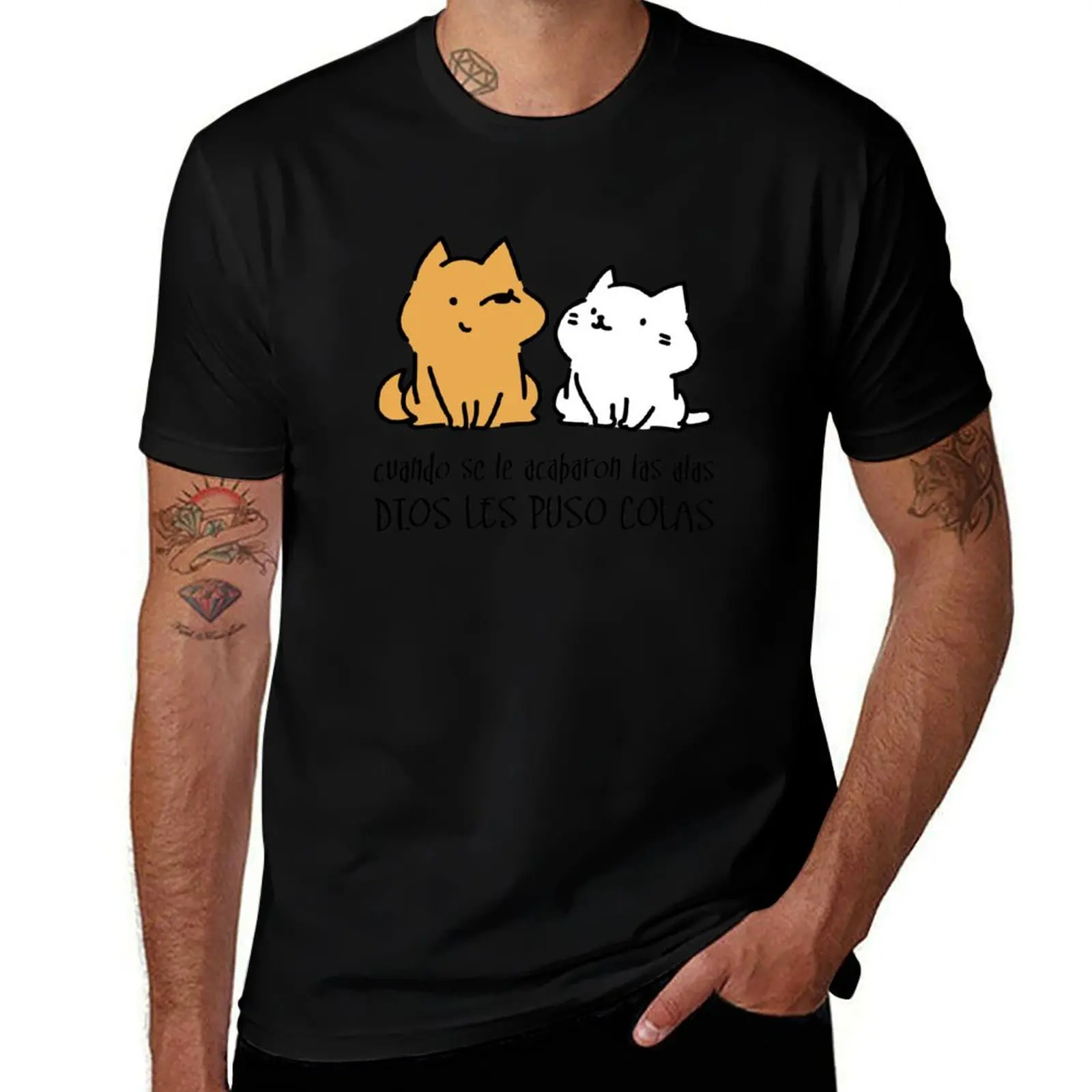 

Dios les puso colas T-Shirt man tshirt man t shirts high quality luxury brand T-Shirt