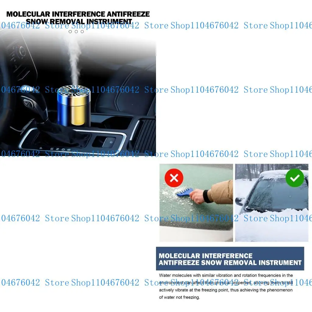 

5asd Quickly Thaw Car Ice Scraper Portables ABS Tool Practical Ergonomic Handle