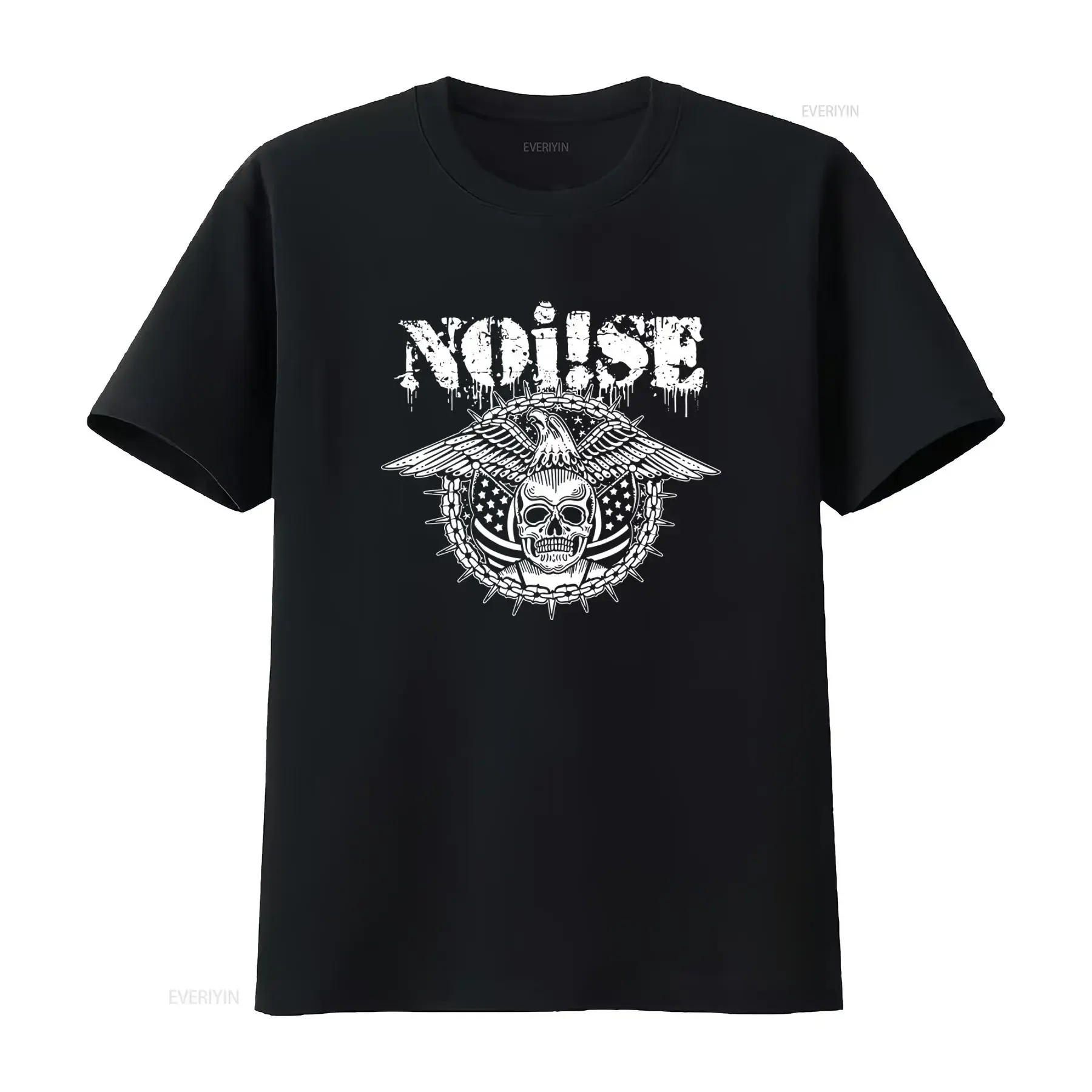 Noise Eagle Skull T Shirt Next Level Apparel XL Skinhead Oi Punk Skins Style Bold Design for Edgy Fashion vintage Washed