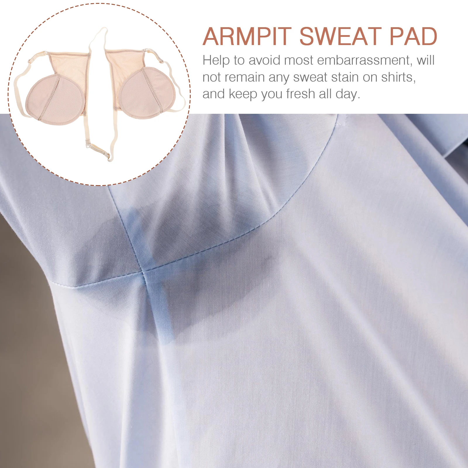 Sweat Pad Absorption Underarms Pads Men for Sweating Reusable Armpit Breathable Woman