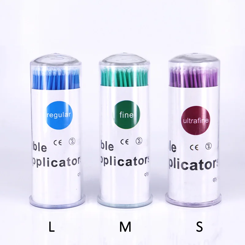 100Pcs/bottle MicroBrush For Eyelash Lift Kit Cleaning Rod for Lash Lift Kit Micro Rod for Eyelash Extension