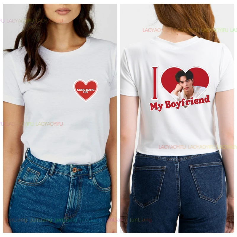 I Love My Boyfriend Song Kang Clothes Korean Actor TV Serial Unisex Woman Clothing Fan Gift Goth Women's Blouse Harajuku Fashion