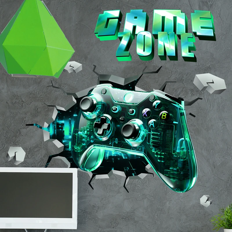 Game Zone Gaming Mural Broken  - Gaming Console Wallpaper 评论和价格