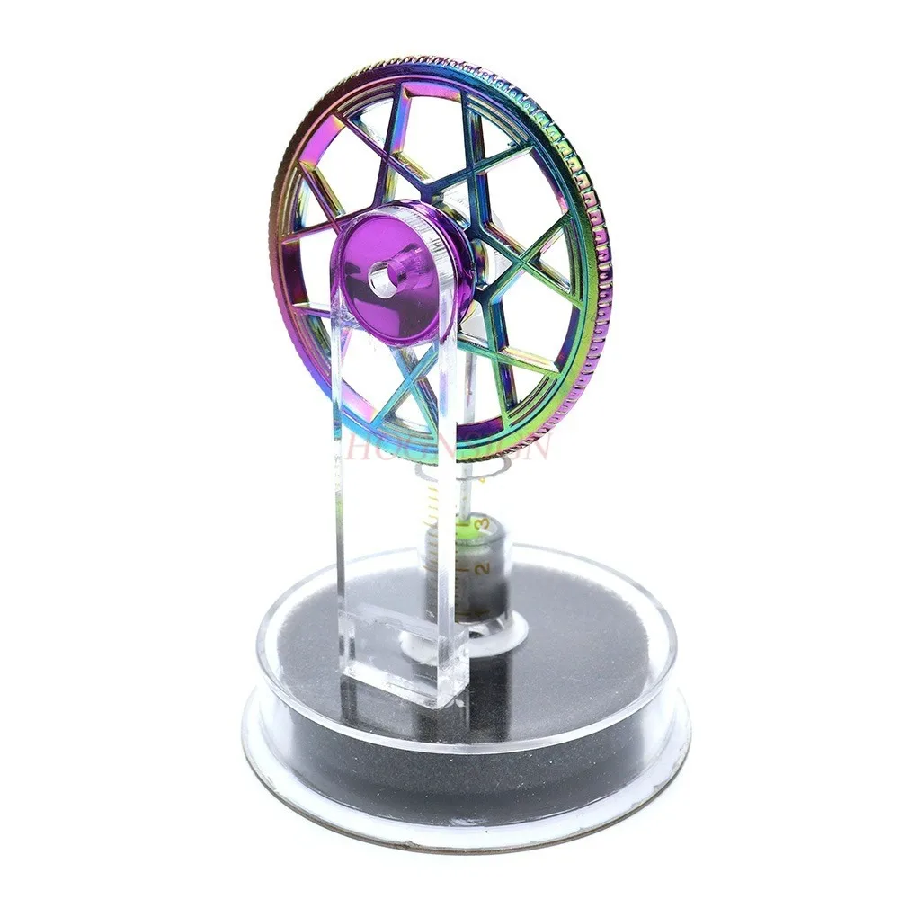 Low temperature Stirling engine model color flywheel DIY manual steam engine piston teaching demonstration