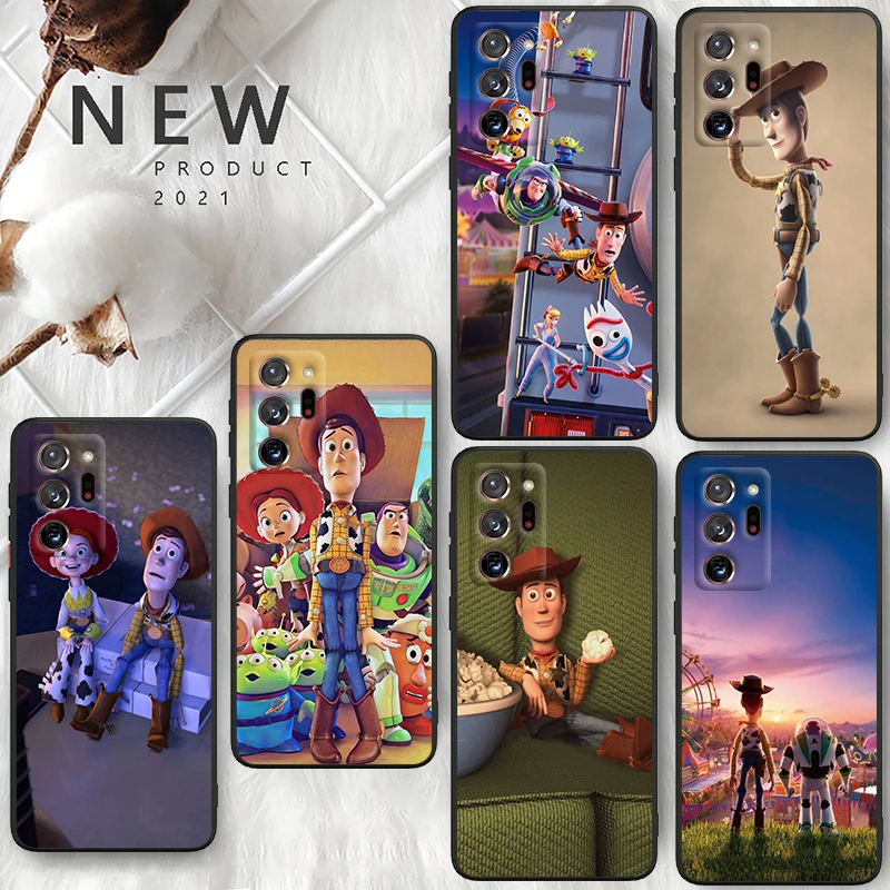 Disney Toy Story For Samsung A55 A35 A25 A15 A14 A73 A53 A13 A05S A03S A02S A71 A52 A32 Black Soft Phone Case