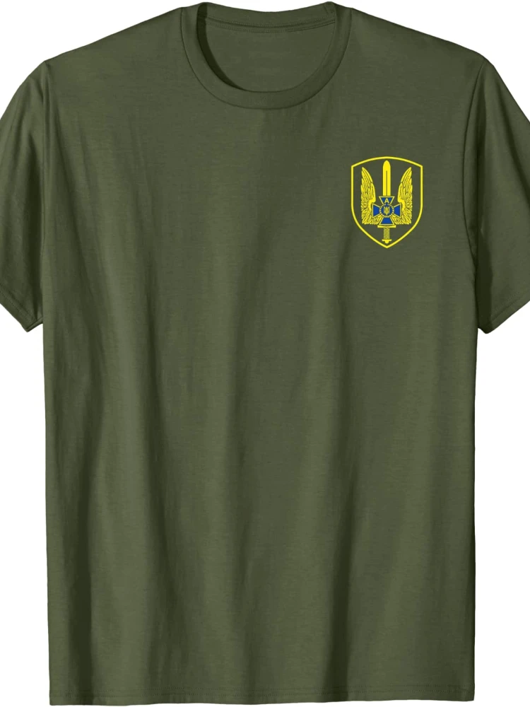 SBU Ukraine Alpha Group Special Forces Spetsnaz Men T-shirt Short Casual 100% Cotton Summer Shirts