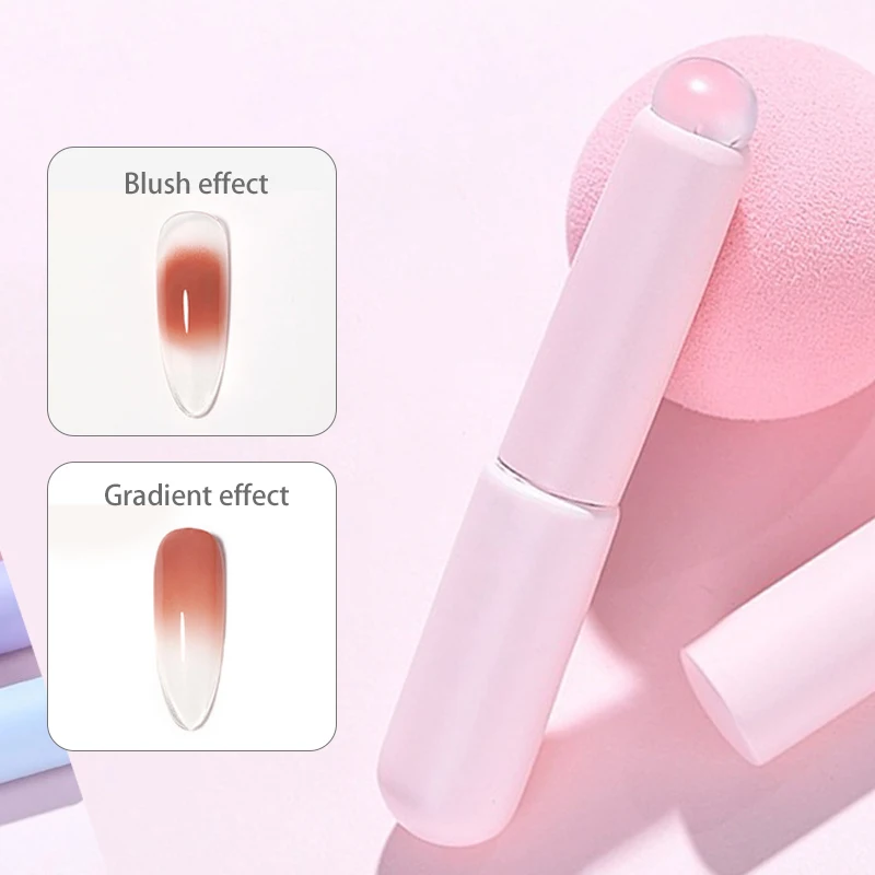 Pink Soft Round Head Brush Concealer Brush Silicone Lip Brush Makeup Brush Tool Silicone Q-elastic Smudge Brush Makeup Tool