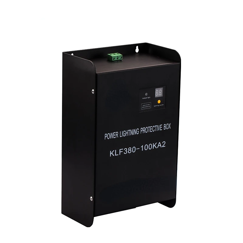 100KA 380VAC Three Phase Surge Protection Device Box with Lightning Counter
