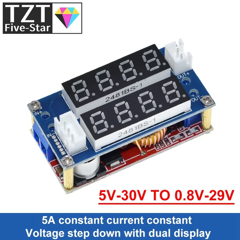 TZT 5A DC to DC CC CV Lithium Battery Step down Charging Board Led Power Converter Lithium Charger Step Down Module XL4015