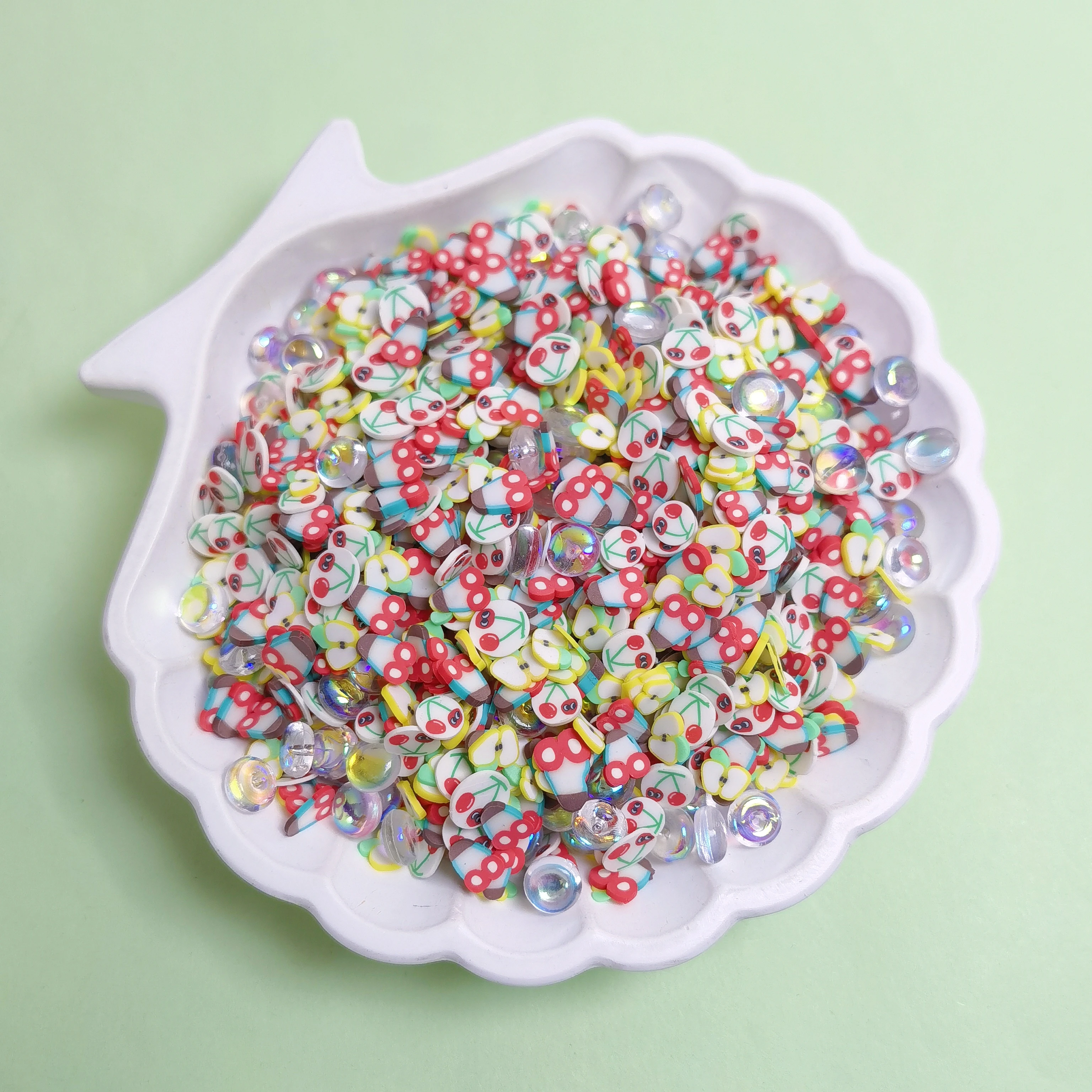 Polymer Clay Fruit Slice Hot Clay Sprinkles for Crafts DIY Nail Art Decoration Slime Material Accessories Cake Particle