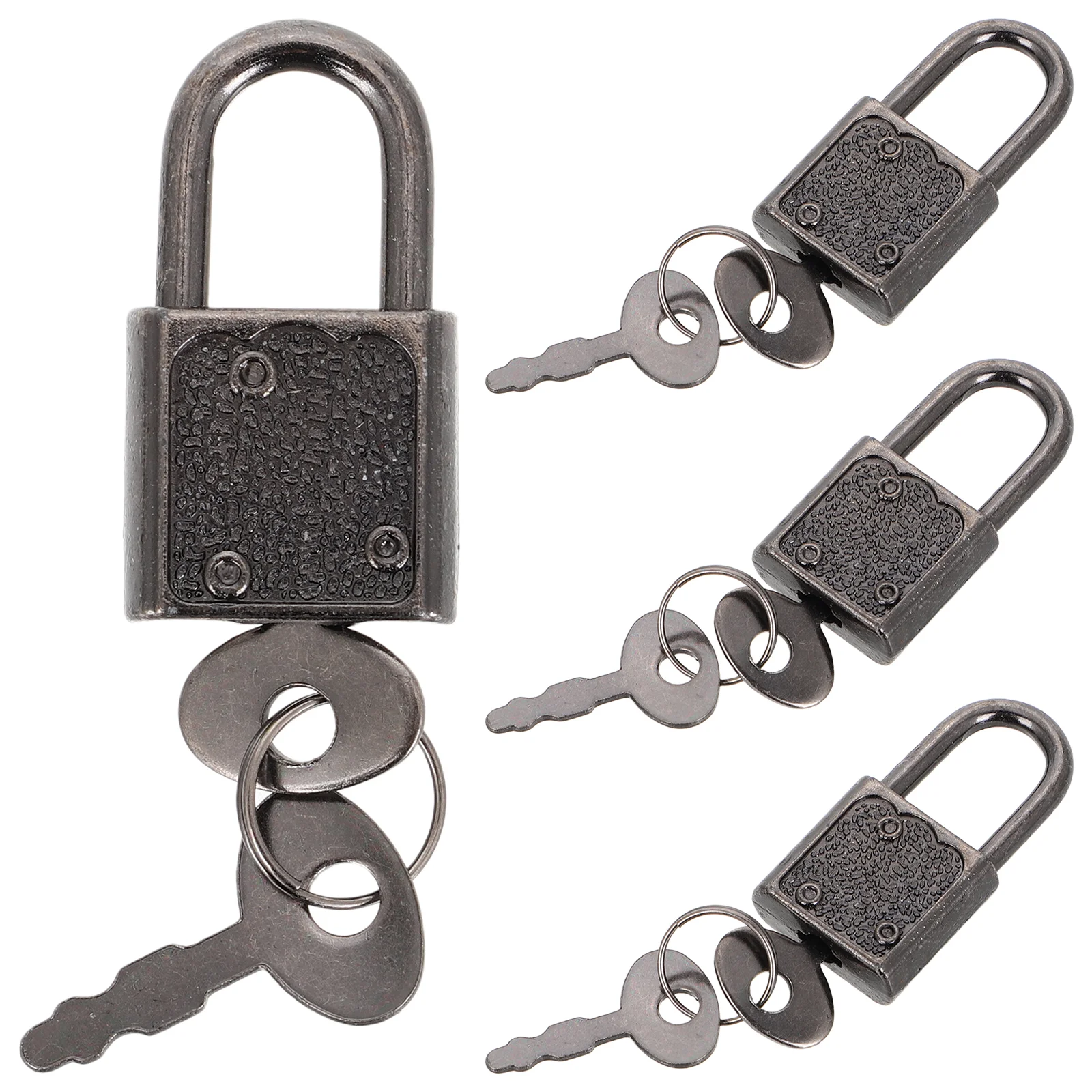 

4 Pcs Pirate Treasure Chest Lock Key Small with LED for Locker Iron Cute Locks Cabinet Keys Child Gate