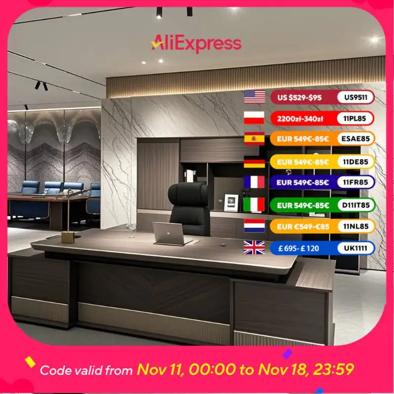 

Органайзер для приемной, офисный стол, угловой современный эстетический офисный стол для руководителей, компьютерная мебель Mesa De Escritorio, роскошная мебель