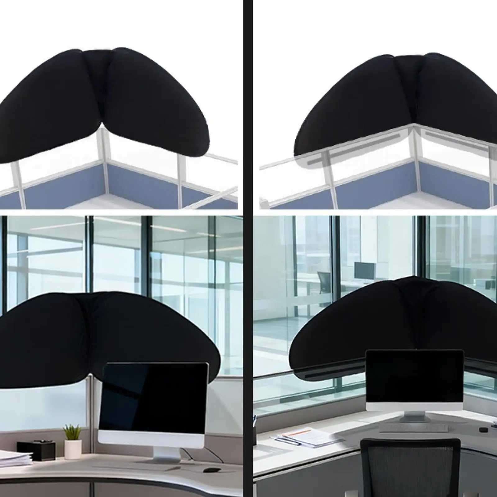 Office Desk Shade Sun Protection Foldable Privacy Screen for Designer Office Desk Organizer