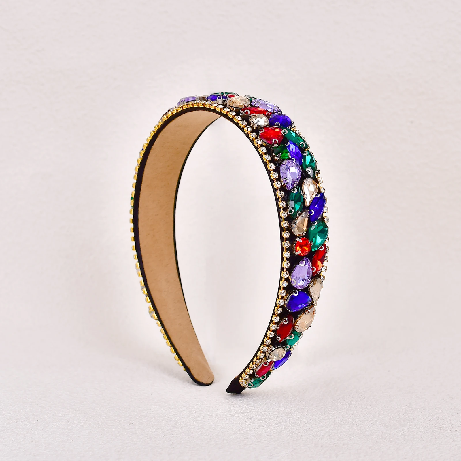 

Fashion Rhinestone Headband, Colorful Hair Accessory, Perfect for Parties, Stage Performances, Valentine's Day Gift Decoration