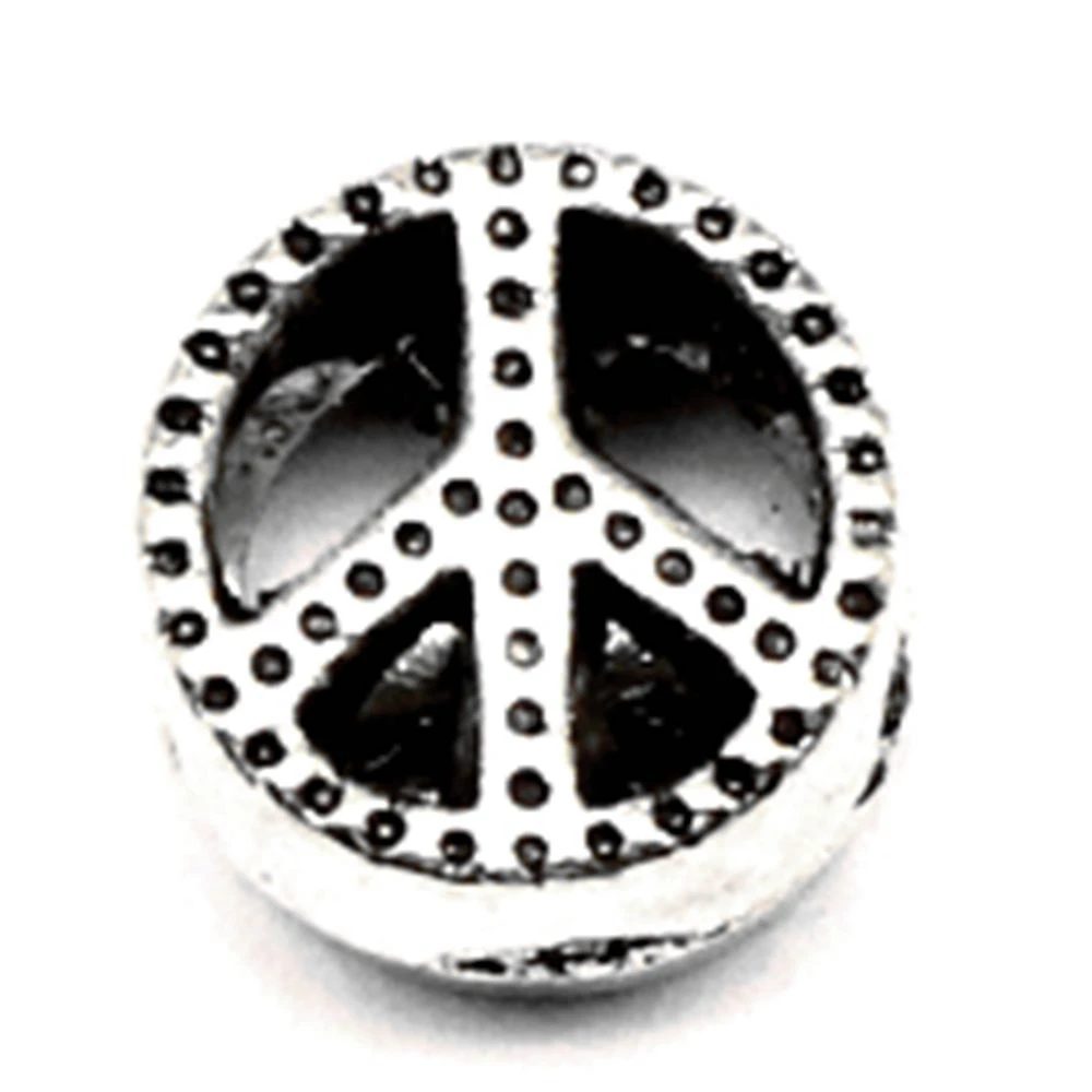 90pcs Wholesale Jewelry Lots Peace Symbol Charms Pendant Supplies For Jewelry Materials 10x10mm