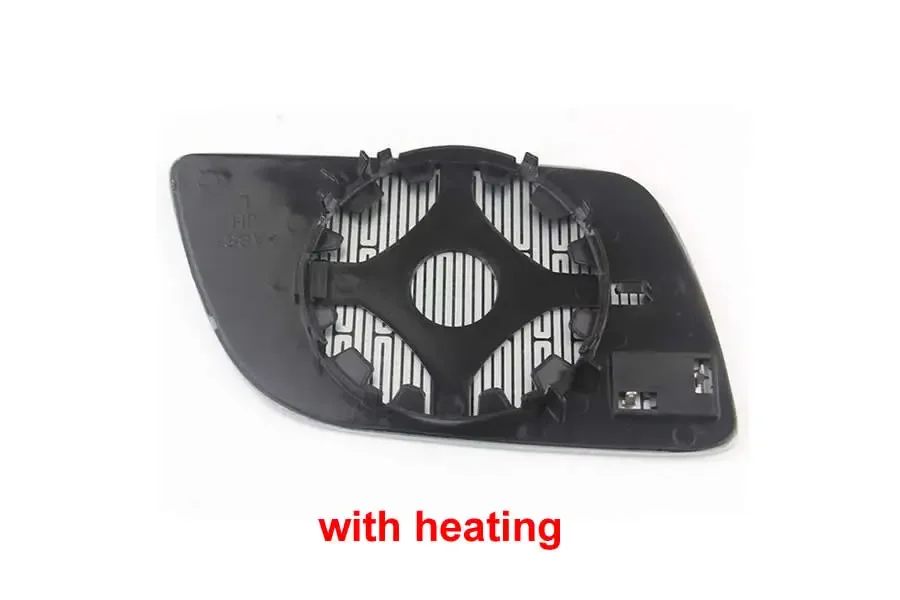 For Volkswagen VW Polo 2002 2003 2004 2005 Heating Replacement Side Mirrors Lens Door Wing Rear View Mirror White Glass 1PCS