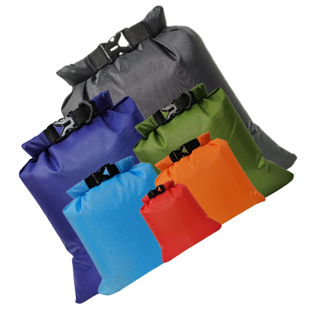 

6pcs Waterproof Storage Bag Portable Dry Bag for Hiking Gear Travel Drifting Clothes Kayaking Snorkeling Paddle