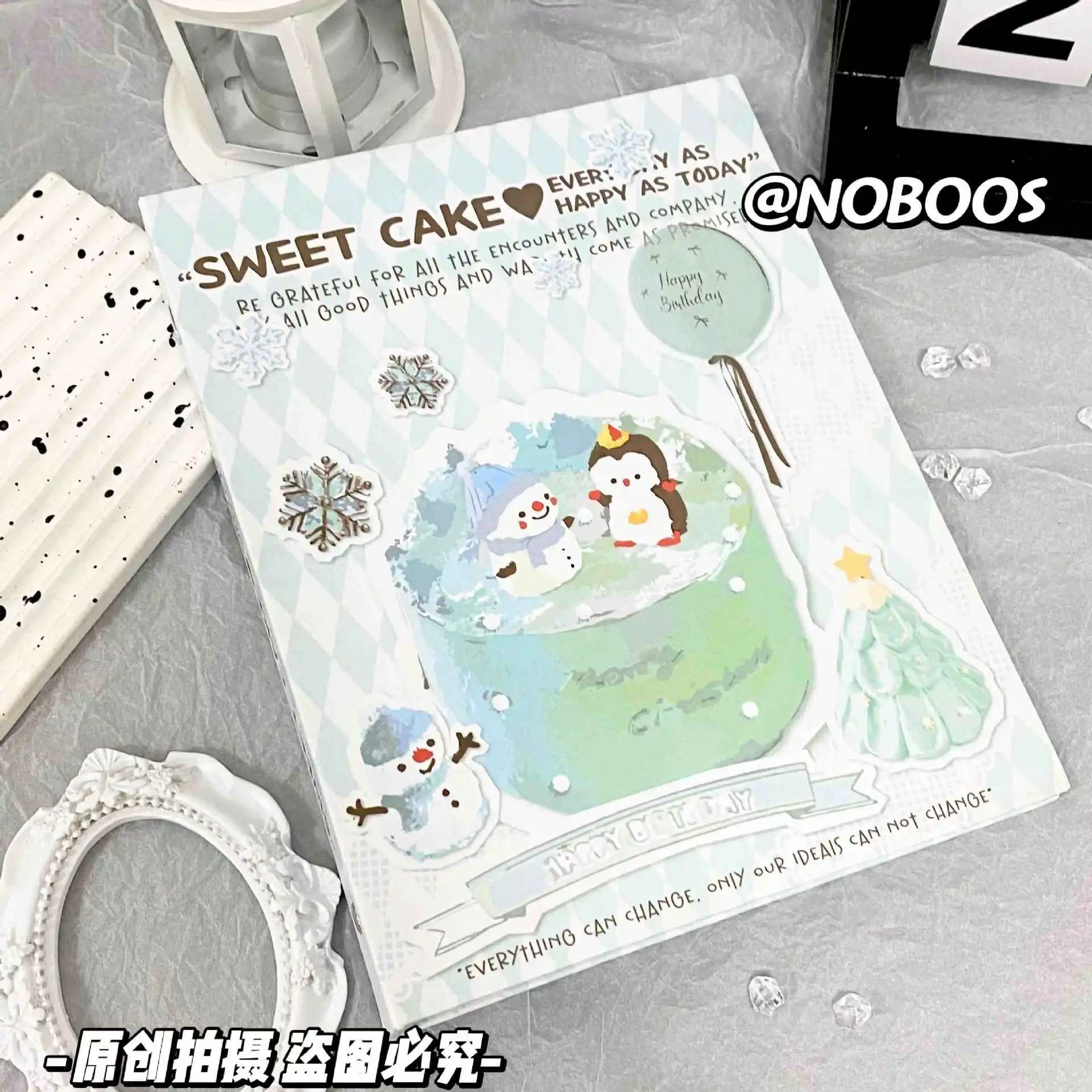 IFFVGX Christmas A5 Binder Photocard Holder Cute Kpop Idol Photo Album Photocards Collect Book Album for Photographs Stationery
