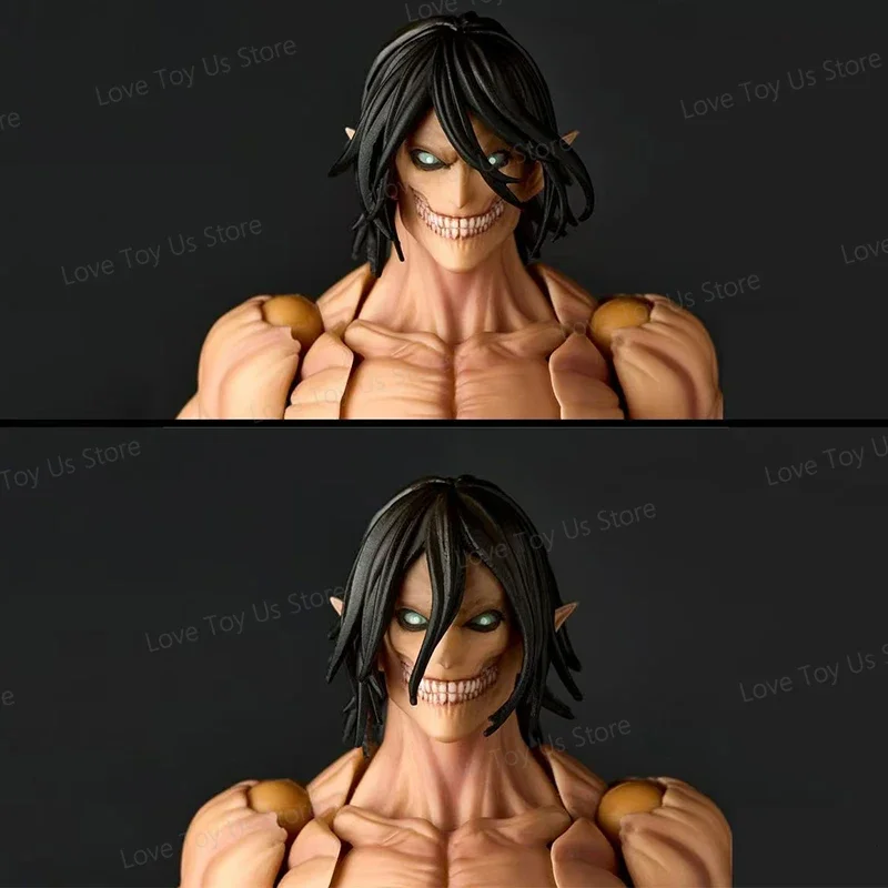 Kaiyodo Revoltech مذهلة ياماغوتشي هجوم على تيتان إرين جايجر أنيمي عمل أرقام كو نموذج جمع اللعب الهدايا