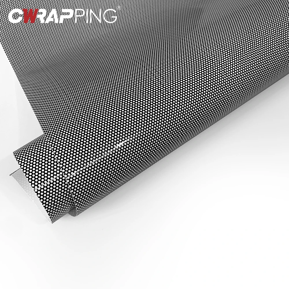 Tinting Perforated Mesh Films Automobile Film Tint Perforated Light Headlight Wrap Sticker Adhesive Front Rear Headlight Light