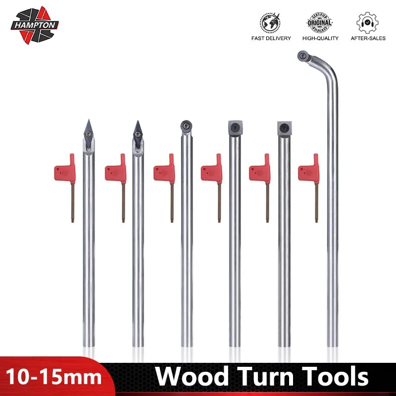 

10-15mm Wood Turn Tools for Woodworking Carbide Insert Cutter Lathe Tools Aluminum Alloy Handle Hand Tools