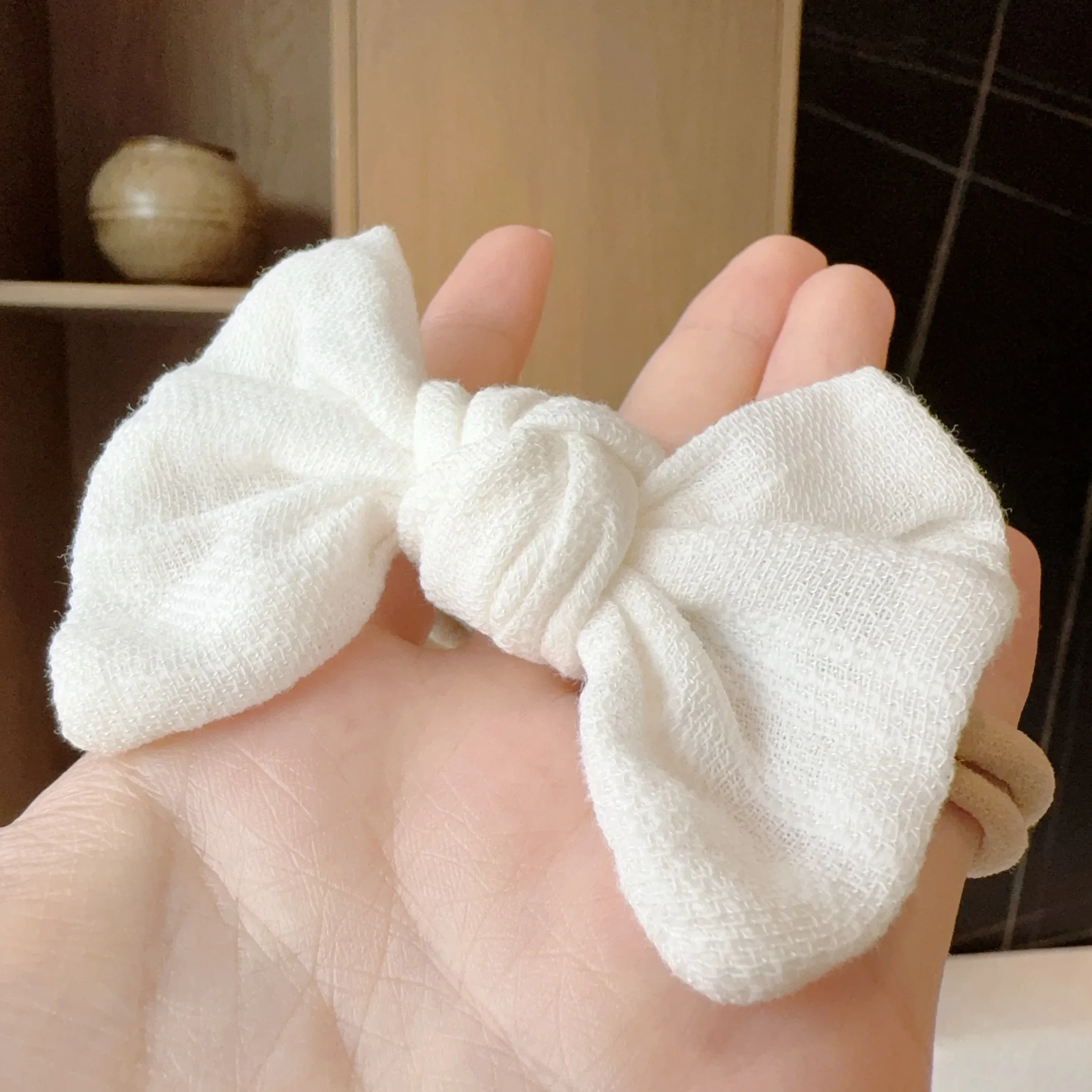 Diadema con lazo de Color caramelo para bebé, turbante para niña recién nacida, bandas elásticas para el cabello, tocado de nailon, accesorios para el cabello para niños, venta al por mayor