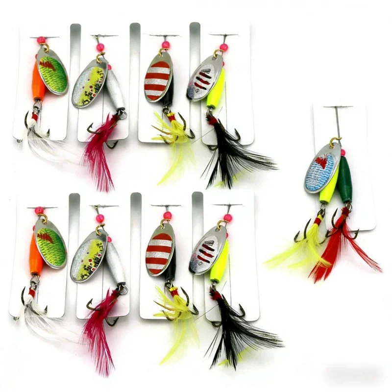 

10CM7GRotating sequin lure bait6Set of accessories for freshwater general-purpose micro-fishing for trout, catfish, and bass