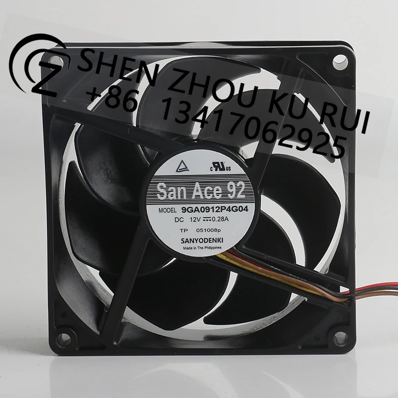 

Вентилятор охлаждения Sanyo 12V 0.28A 9025 90X90X25MM 9CM, четырехпроводной, с ШИМ-регулировкой температуры, бесшумный, с двойным шарикоподшипником, 9GA0912P4G04