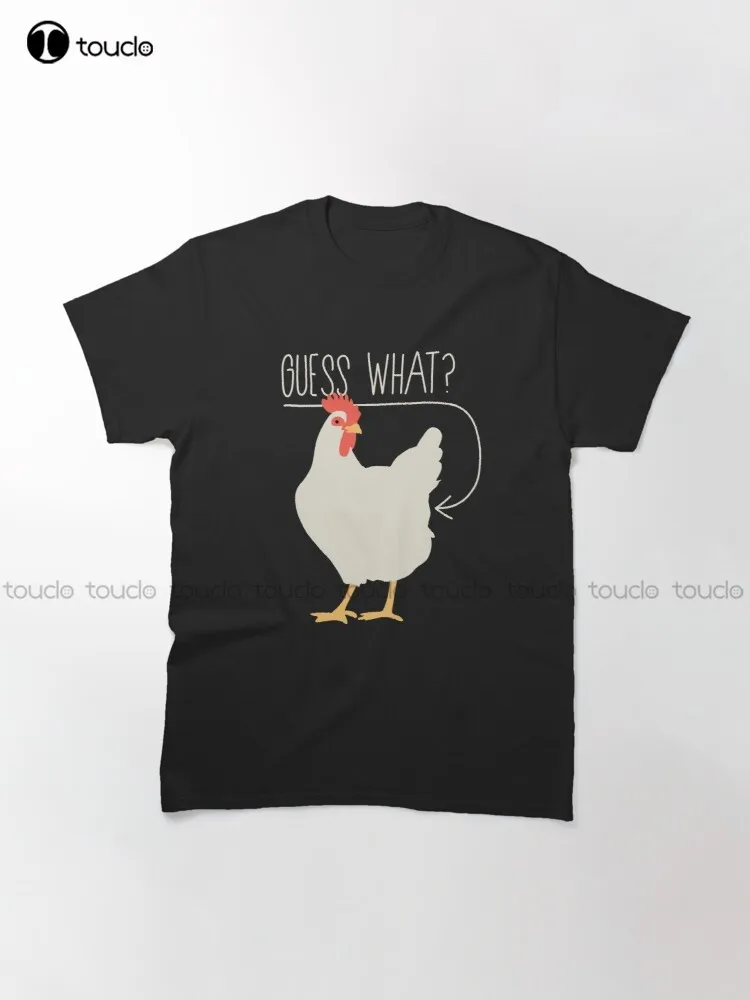 T-Shirt classique pour homme, en coton, Simple et décontracté, avec motif de poulet