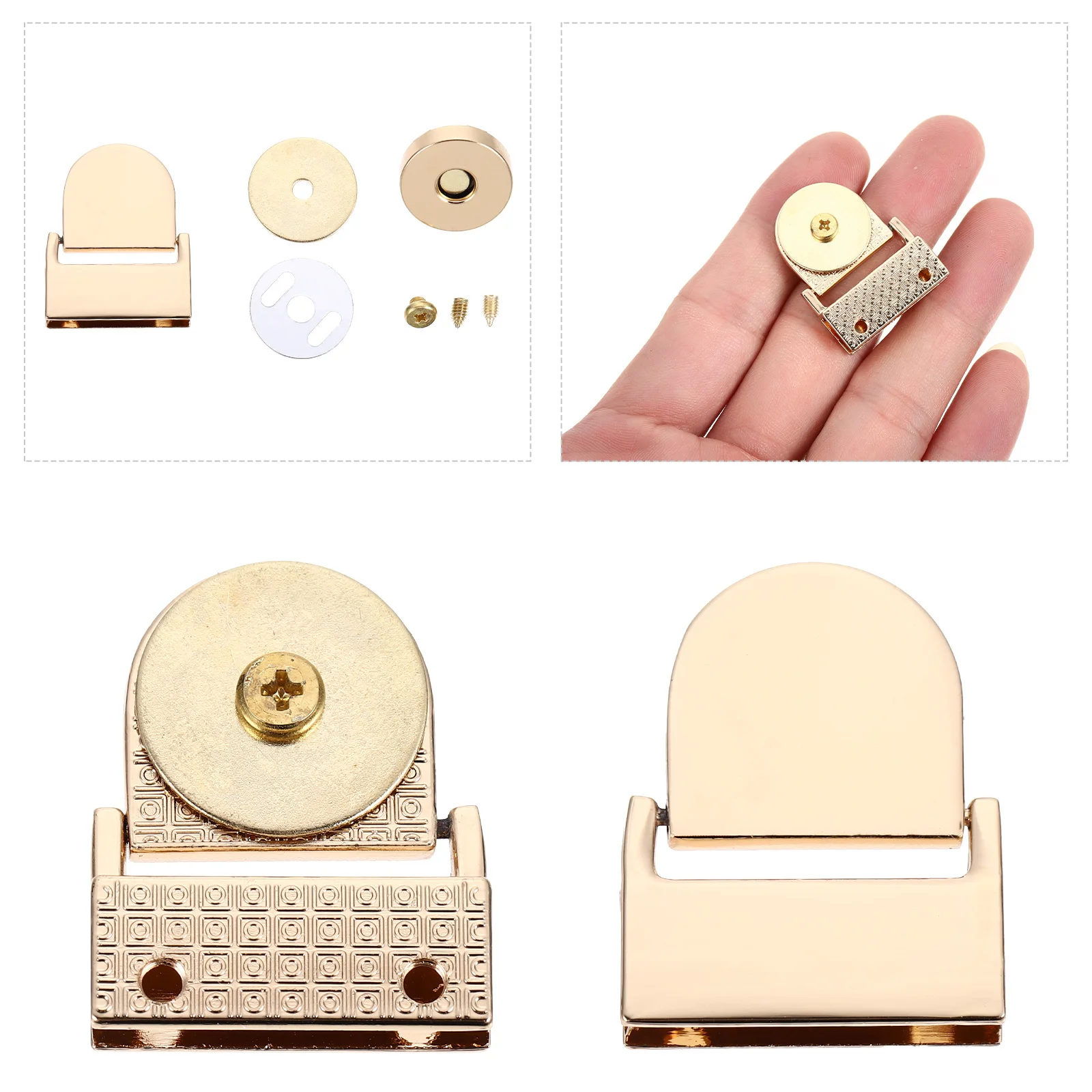 

5Pcs DIY Bag Buckle Locks Zinc Alloy Metal for Handbag Making Luggage Lock Buckle Accessories Bag Decorative Clasps