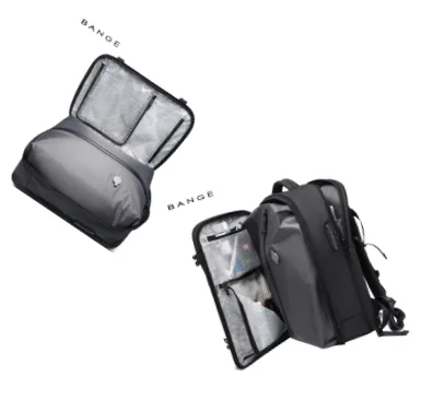 BANGE Travel Backpack with 15.6 Inch Laptop Compartment and TSA Lock for Men and Women Water-Resistant Large Carry-On Flight