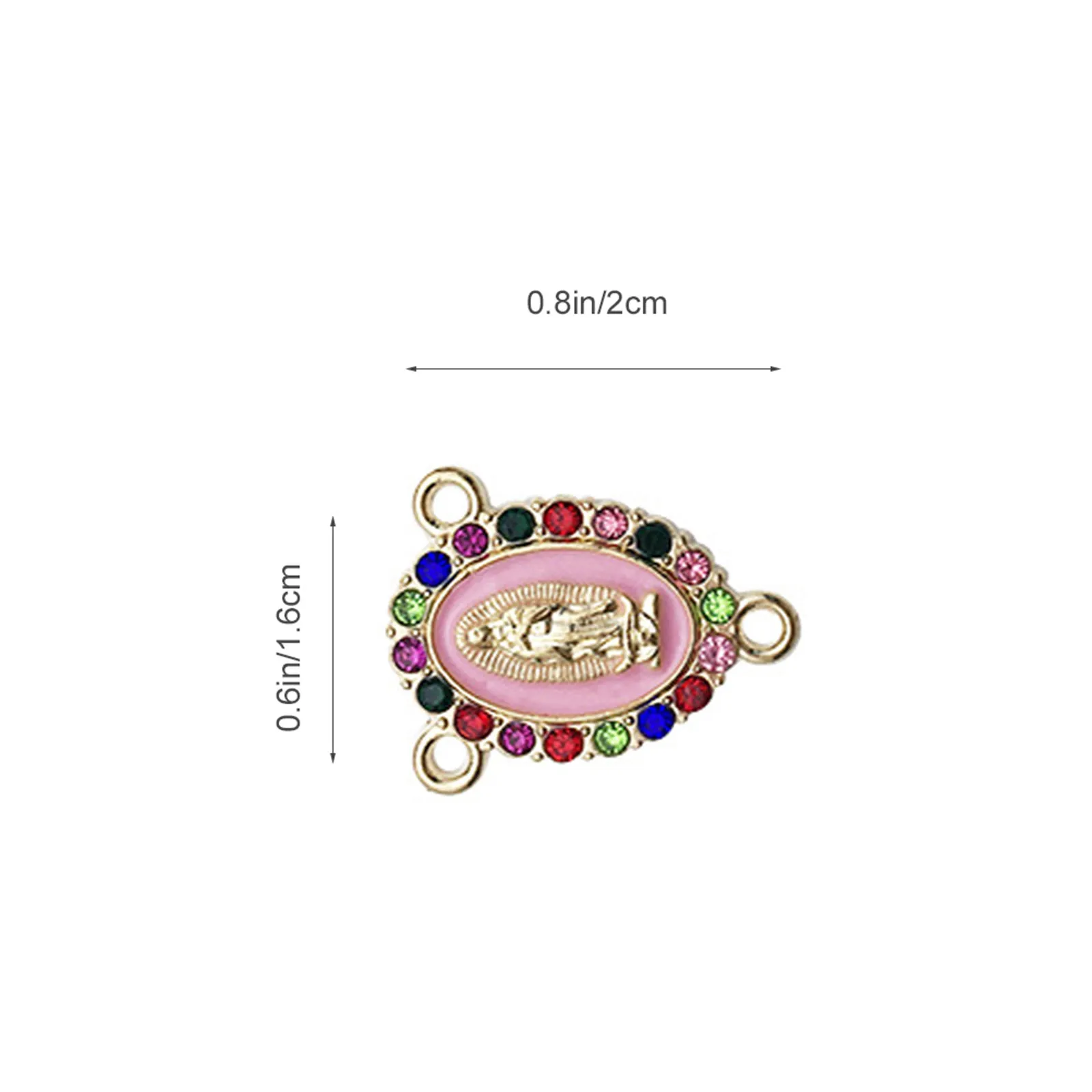 18Pcs Smooth Edge Virgin Mary Jewelry Pendants Zinc Alloy DIY Charms for Jewelry Making Crafts Necklace Bracelet Earrings