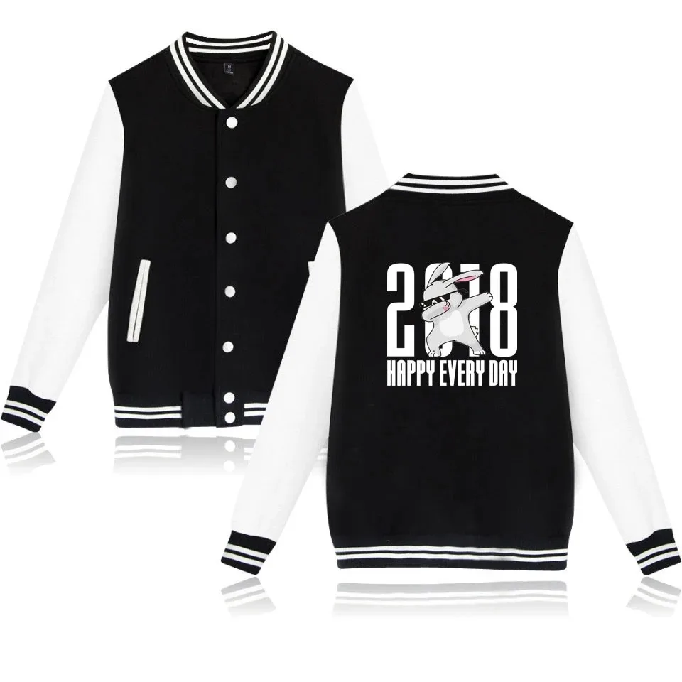 

Casual hip hop baseball jacket long sleeve hoodies jackets sweatshirt jackets