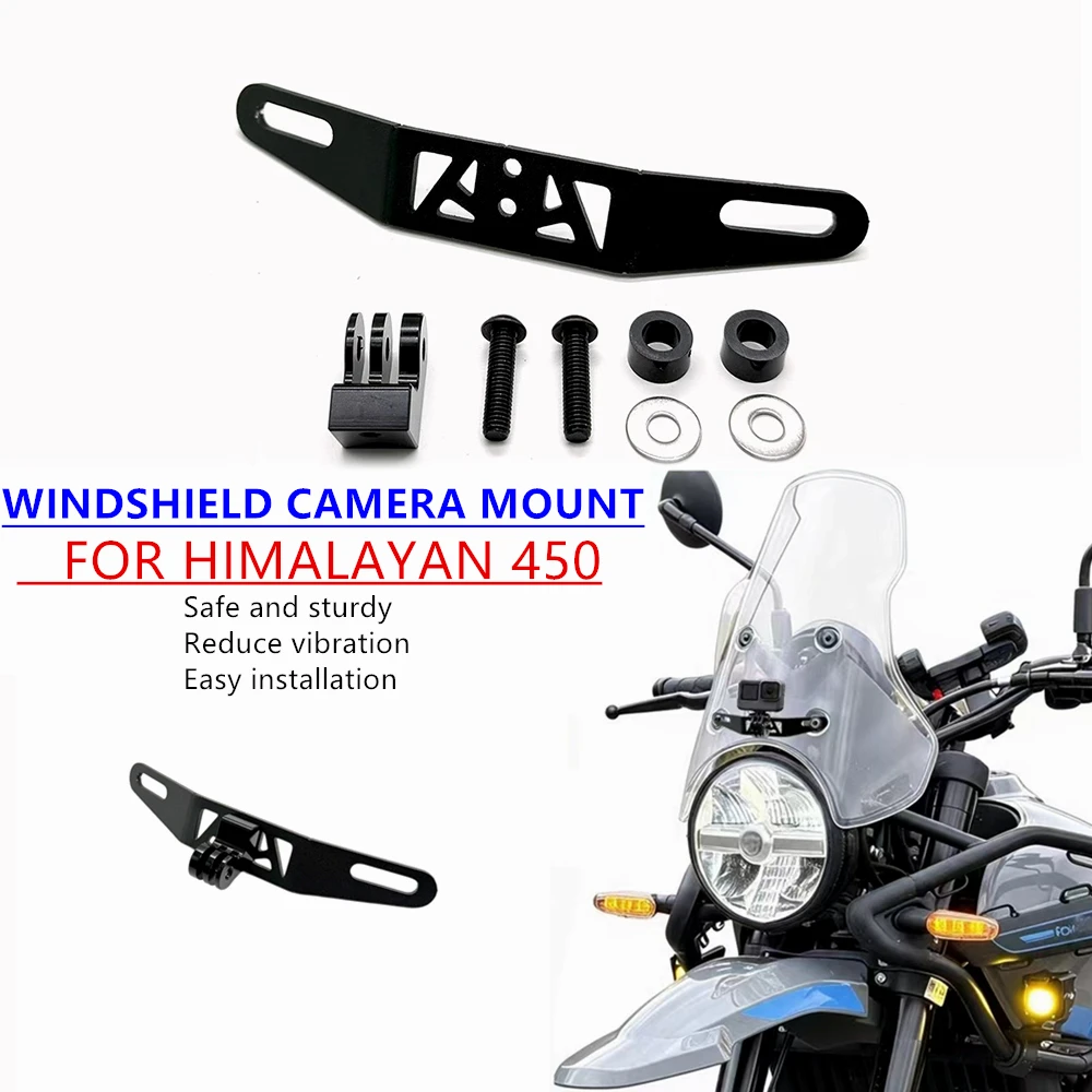 FOR HIMALAYAN 450 Himalayan 450 2024-2026 Windshield Camera Mount Bracket For GoPro Action Camera Holder Support Bar Accessories