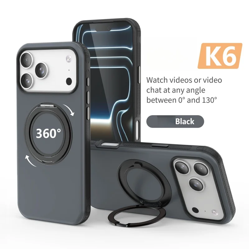 360 ° Drehbare Halterung für MagSafe Magnetische Hülle für iPhone 18 17 Air 16 15 14 Plus 13 12 11 18 Pro Max Rutschfeste Stoßfeste Schutzhülle – Detail 6