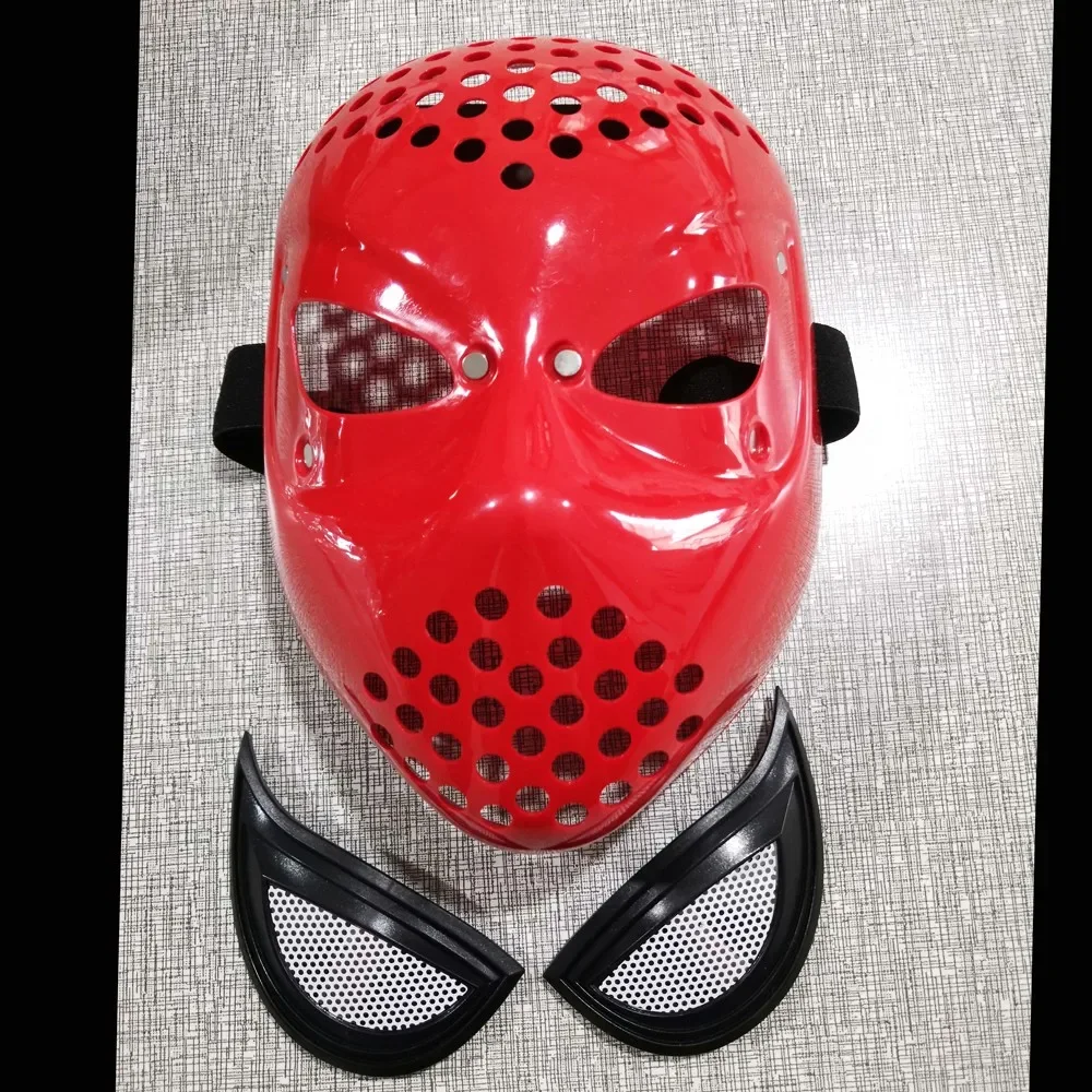 Homecoming SpiderMan Far From Home Iron Spider Faceshell Cosplay Mask Helmet Costume Accessory Elastic Straps Red Black Mask