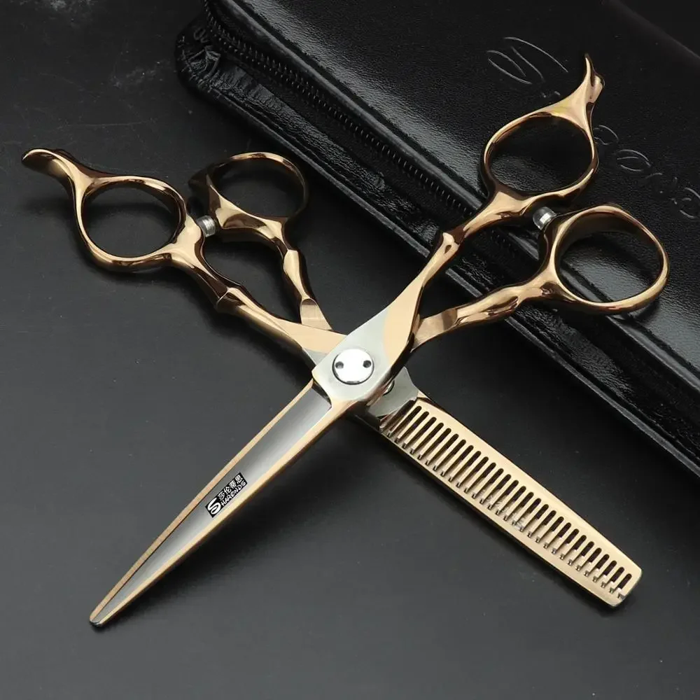 

Hair Scissors 6 Inch Hairdressing Barber Professional Japanese Steel Thinning Scissors Set Hairdressing Scissors Salon 440C