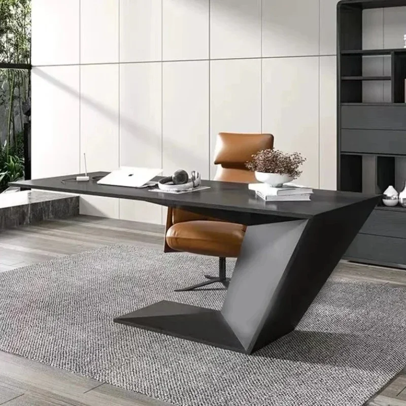 مكتب مكتب جمالي واسع يقف كرسي صغير للكتابة مكاتب الكمبيوتر التنفيذية دراسة طاولة خشبية بيضاء أثاث المراقبة