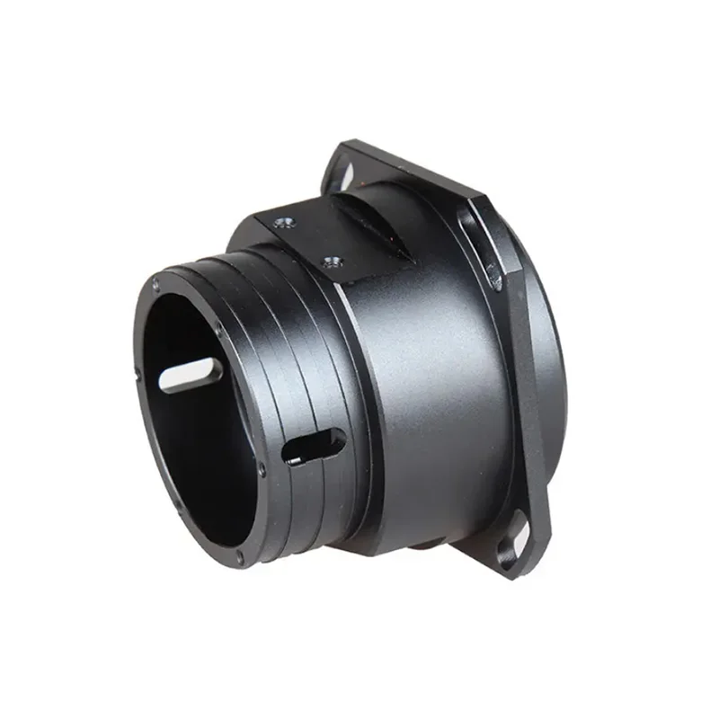 

CNC machined black anodized aluminum alloy lens barrel optical accessory housing