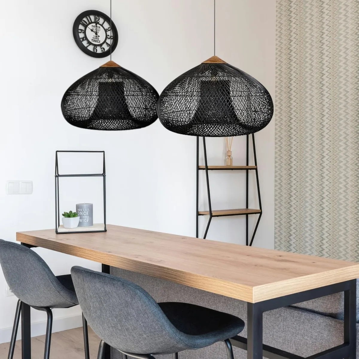 JOYINLED Wabi Sabi الروطان قلادة ضوء 35/60/80 سنتيمتر الرجعية الثريا الطبيعية الخوص مصباح السقف لغرفة الطعام غرفة المعيشة ضوء