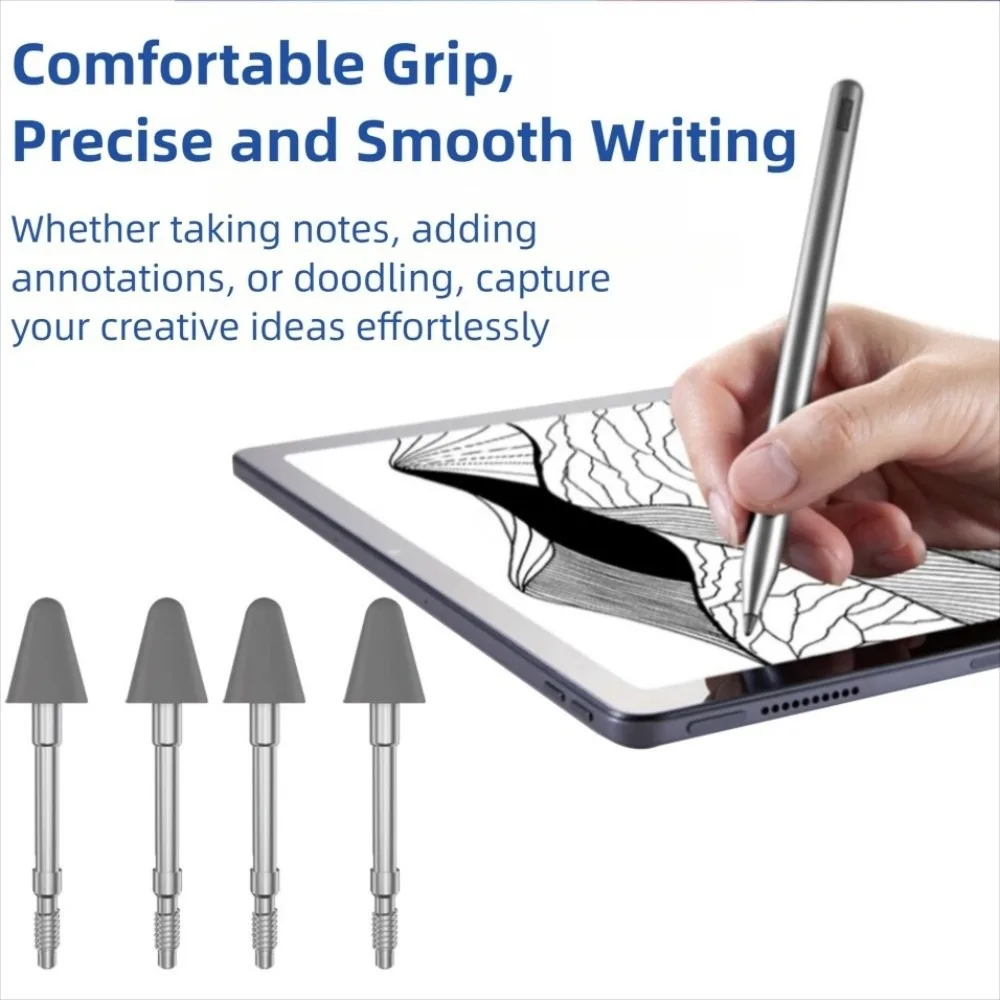 4pcs/set Smooth Pencil Nibs Stylus Tip Replacement for Lenovo Precision Pen 3 for Pad Pro 12.6 11.2-inch(wireless model)
