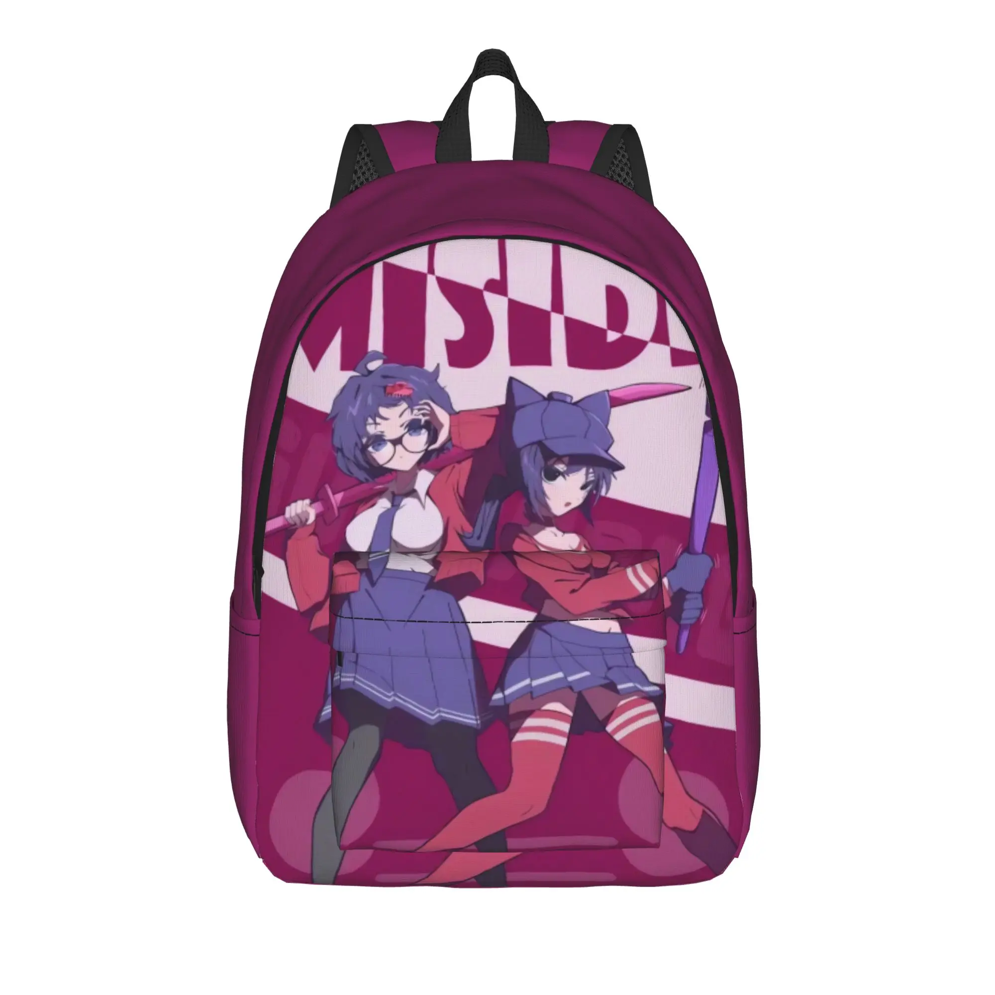 Game Miside Series Print Backpack  Streetwear Backpacks Student Unisex Sport Big High School Bags Designer Rucksack